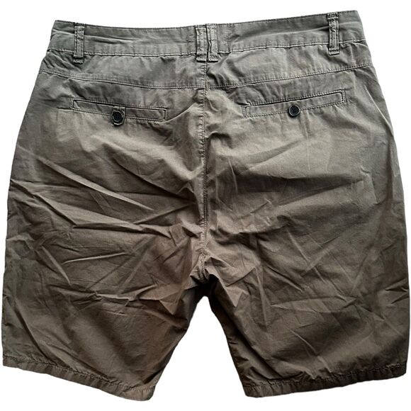 Osklen Cotton Chino Knee Length Military Green Belted Summer Beach Wear Shorts - Picture 6 of 10